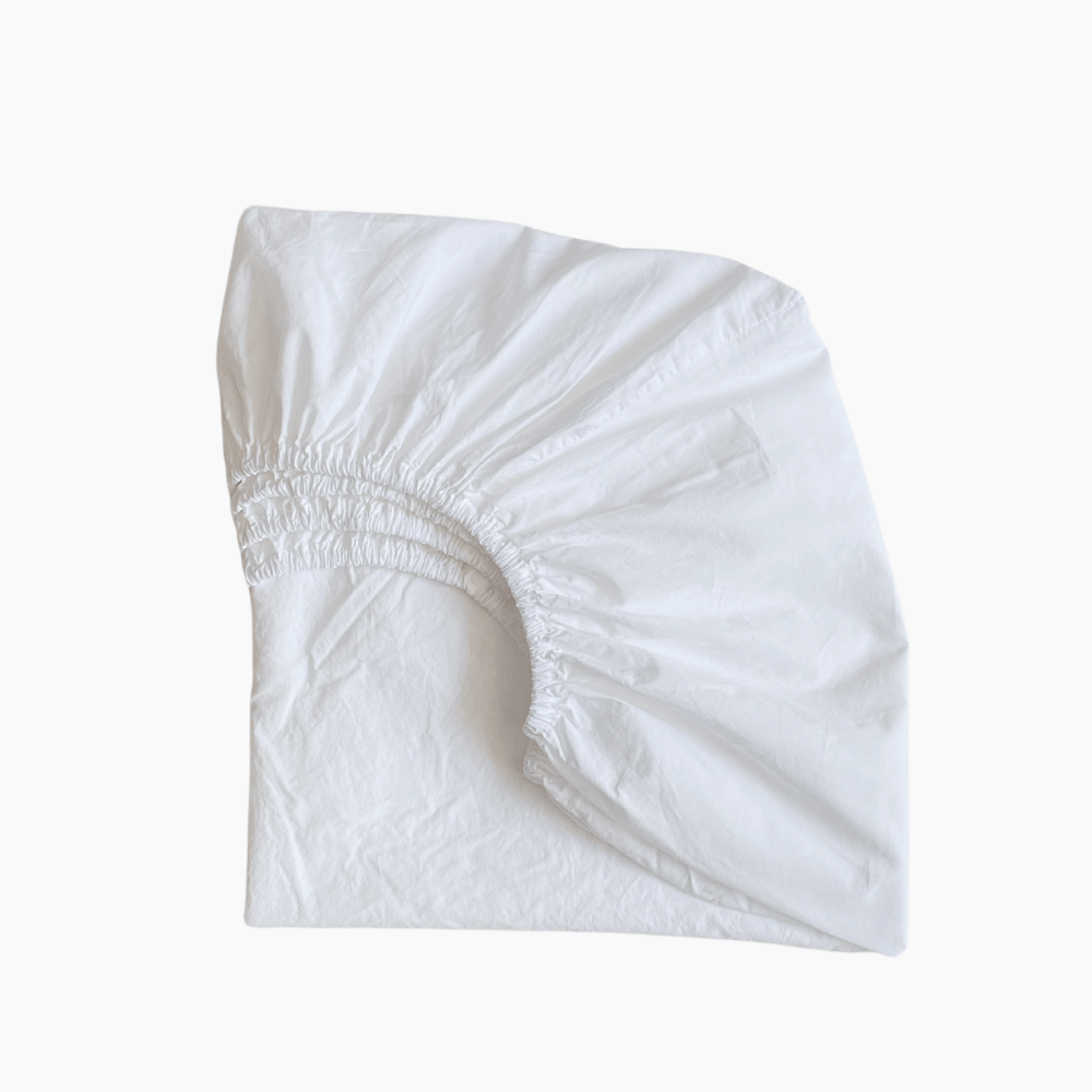 Washed Cotton Percale Crib Sheet