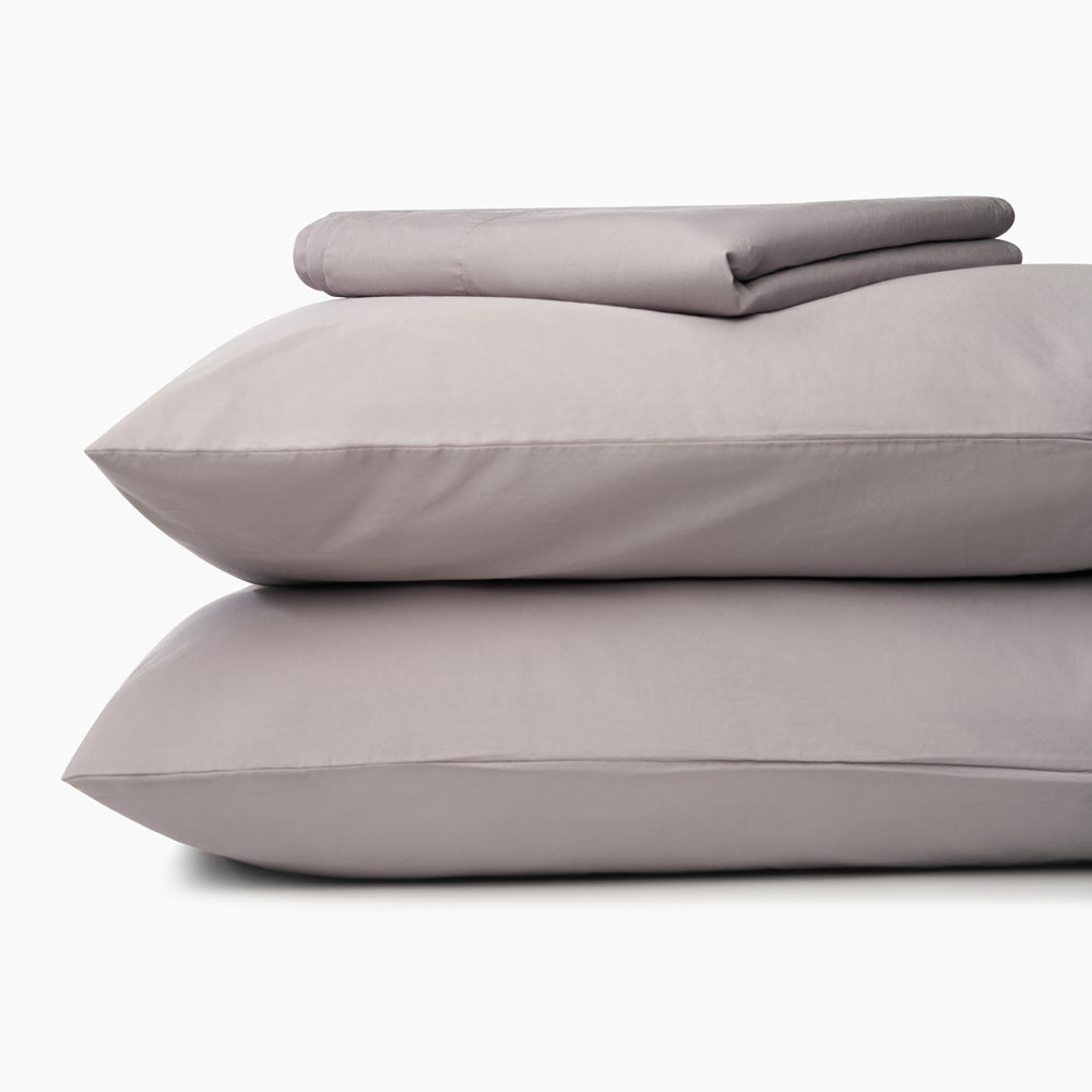 cotton-percale-pillow-cases-fitted-sheet-gray