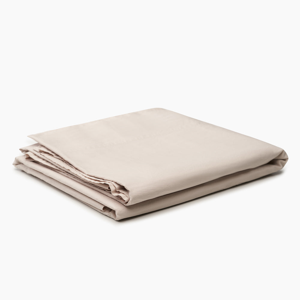 cotton-percale-flat-top-sheet-tan